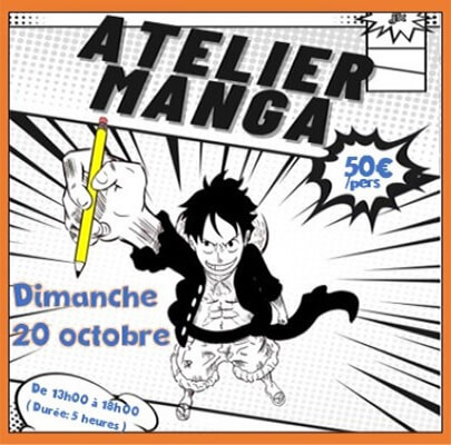 Atelier Manga Dimanche 20 Octobre 2024