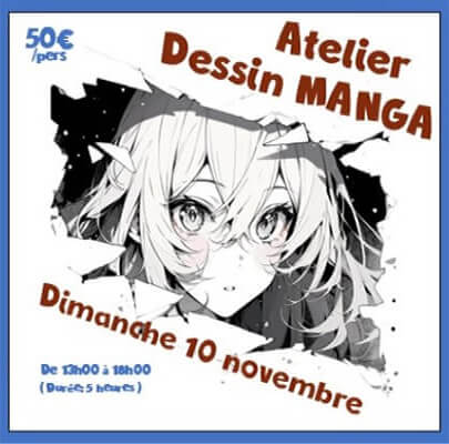 Atelier Manga Dimanche 10 Novembre 2024