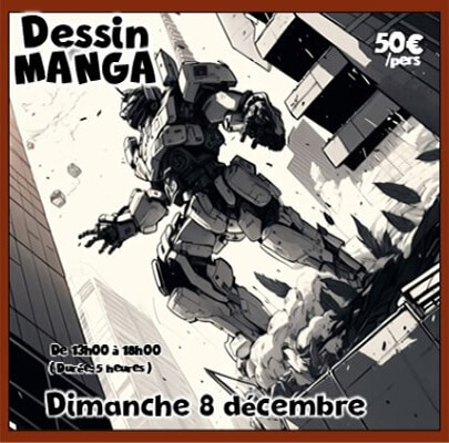 Atelier Manga Dimanche 8 Décembre 2024